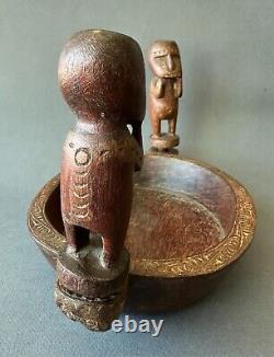 Antique Tribal Ancestor Figure Massim Soul Boat Papua New Guinea