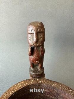 Antique Tribal Ancestor Figure Massim Soul Boat Papua New Guinea