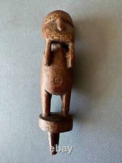 Antique Tribal Ancestor Figure Massim Soul Boat Papua New Guinea