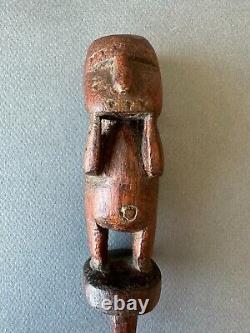 Antique Tribal Ancestor Figure Massim Soul Boat Papua New Guinea