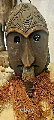 Antique Tribal Mask, Coastal Sepik River Papua New Guinea