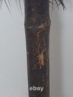 Antique Tribal Papua New Guinea Ancestral Sepik Flute and Stopper. Oceanic