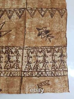 Antique Tribal Tongan Ngatu (Tapa cloths) from Samoa Fiji Tonga Papua New Guinea