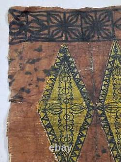 Antique Tribal Tongan Ngatu (Tapa cloths) from Samoa Fiji Tonga Papua New Guinea