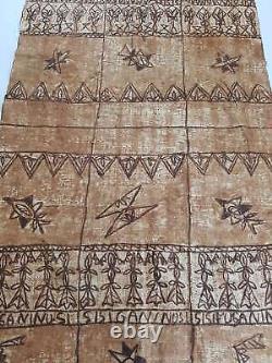 Antique Tribal Tongan Ngatu (Tapa cloths) from Samoa Fiji Tonga Papua New Guinea