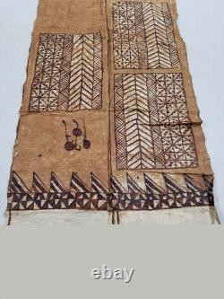 Antique Tribal Tongan Ngatu (Tapa cloths) from Samoa Fiji Tonga Papua New Guinea