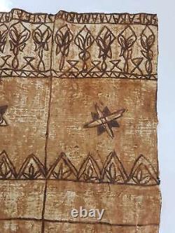 Antique Tribal Tongan Ngatu (Tapa cloths) from Samoa Fiji Tonga Papua New Guinea