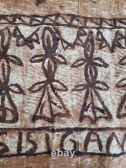 Antique Tribal Tongan Ngatu (Tapa cloths) from Samoa Fiji Tonga Papua New Guinea