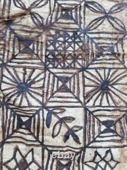 Antique Tribal Tongan Ngatu (Tapa cloths) from Samoa Fiji Tonga Papua New Guinea
