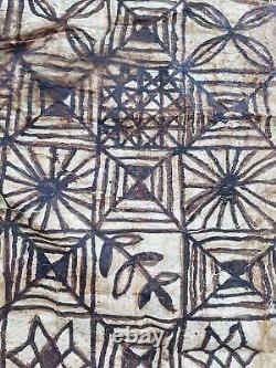 Antique Tribal Tongan Ngatu (Tapa cloths) from Samoa Fiji Tonga Papua New Guinea