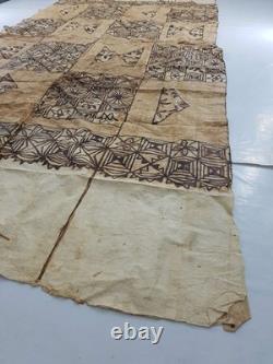 Antique Tribal Tongan Ngatu (Tapa cloths) from Samoa Fiji Tonga Papua New Guinea