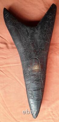 Antique Uncommon MUDMEN  Tribal Religious Figure Papua New Guinea