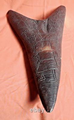 Antique Uncommon MUDMEN  Tribal Religious Figure Papua New Guinea