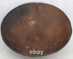 Antique Vintage Papua New Guinea Sawos Sepik River Pottery Kamana Sago Bowl 11¼