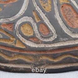 Antique Vintage Papua New Guinea Sawos Sepik River Pottery Kamana Sago Bowl 11¼