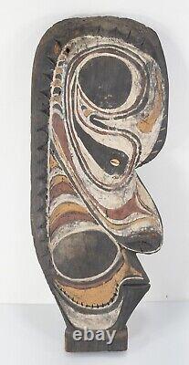 Antique Vintage Papua New Guinea Sepik River Souvenir Figure Head Pigments