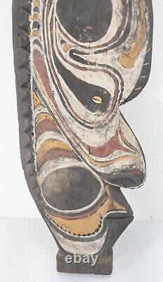 Antique Vintage Papua New Guinea Sepik River Souvenir Figure Head Pigments