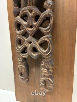 Antique West Papua New Guinea Tribal Asmat Ancestor Wood Sculpture-unique & rare