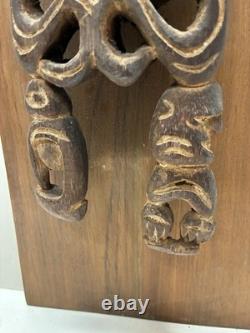 Antique West Papua New Guinea Tribal Asmat Ancestor Wood Sculpture-unique & rare