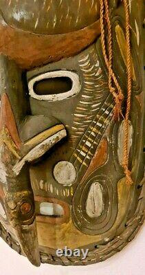 Antique Wooden Tribal Mask, Sepik River, Papua New Guinea