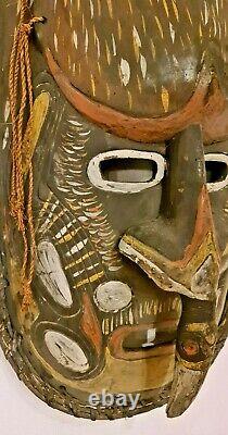 Antique Wooden Tribal Mask, Sepik River, Papua New Guinea