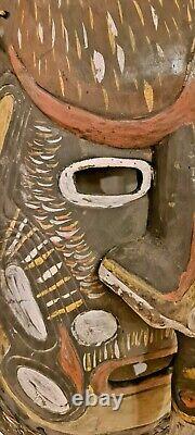 Antique Wooden Tribal Mask, Sepik River, Papua New Guinea