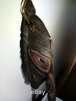 Antique Wooden Tribal Papua New Guinea Board Carving