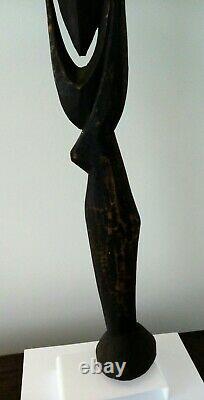 Antique Wooden Tribal Papua New Guinea Hook Statue