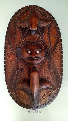 Antique Wooden Tribal Papua New Guinea Mask/Board