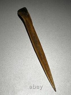 Antique cassowary bone dagger, Abelam People Papua New Guinea