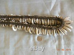 Antique old Papua New Guinea conus shell money currency necklace 65 cm