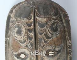 Antique or Vintage Sepik River Painted Wooden Ancestor Board, Papua New Guinea