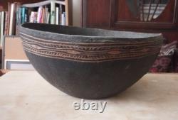 Antique wood bowl from the Rai Coast, Madang Province, Papua New Guinea