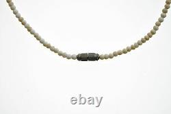 Asmat Sixteen Animal Teeth Necklace with Beads Possibly Buffalo Vintage Jewlery