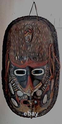 Asmat Tribal Dance Mask Sepik River Papua New Guinea, Irian Jaya, Antique