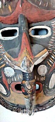 Asmat Tribal Dance Mask Sepik River Papua New Guinea, Irian Jaya, Antique