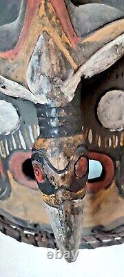 Asmat Tribal Dance Mask Sepik River Papua New Guinea, Irian Jaya, Antique