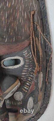 Asmat Tribal Dance Mask Sepik River Papua New Guinea, Irian Jaya, Antique