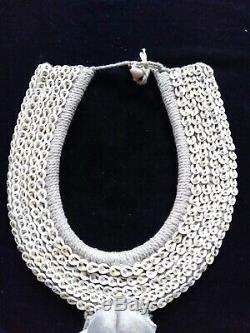 Asmat Tribal Shell Skull Necklace Papua New Guinea Art Hand Made