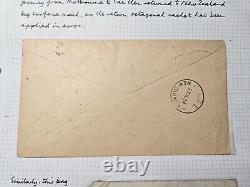 Australia 1934 FFC Round Trip Cover t Lae Papua New Guinea + Rare Mail Bag Label