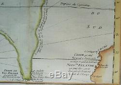 Australia, New Zealand, J. N. Bellin, 1753, Carte Reduite des Terres Australes