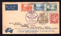 Australia Papua 1934 First Office Mail Mixed Franking To New Guinea Government