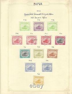 Australia Papua New Guinea 1911-1937 Collection Of 75 Stamps Hinged & Nh