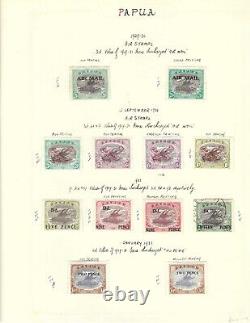 Australia Papua New Guinea 1911-1937 Collection Of 75 Stamps Hinged & Nh