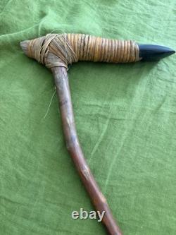 Authentic Papua New Guinea Stone Adze Tribal Ethnographic Artifact