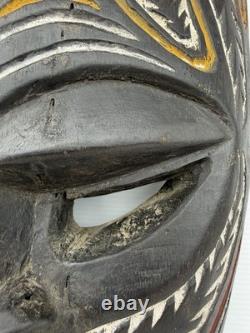 Authentic Vintage Chimbo Tribe Papua New Guinea Highlands Tribal Mask Wall