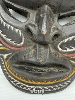 Authentic Vintage Chimbo Tribe Papua New Guinea Highlands Tribal Mask Wall