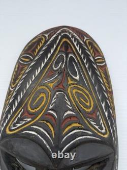 Authentic Vintage Chimbo Tribe Papua New Guinea Highlands Tribal Mask Wall