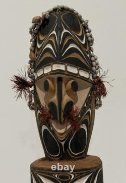 BEAUTIFUL Papua New Guinea Wood Tribal Carving Statue 17 Totem Pole