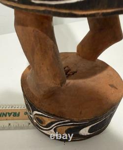 BEAUTIFUL Papua New Guinea Wood Tribal Carving Statue 17 Totem Pole